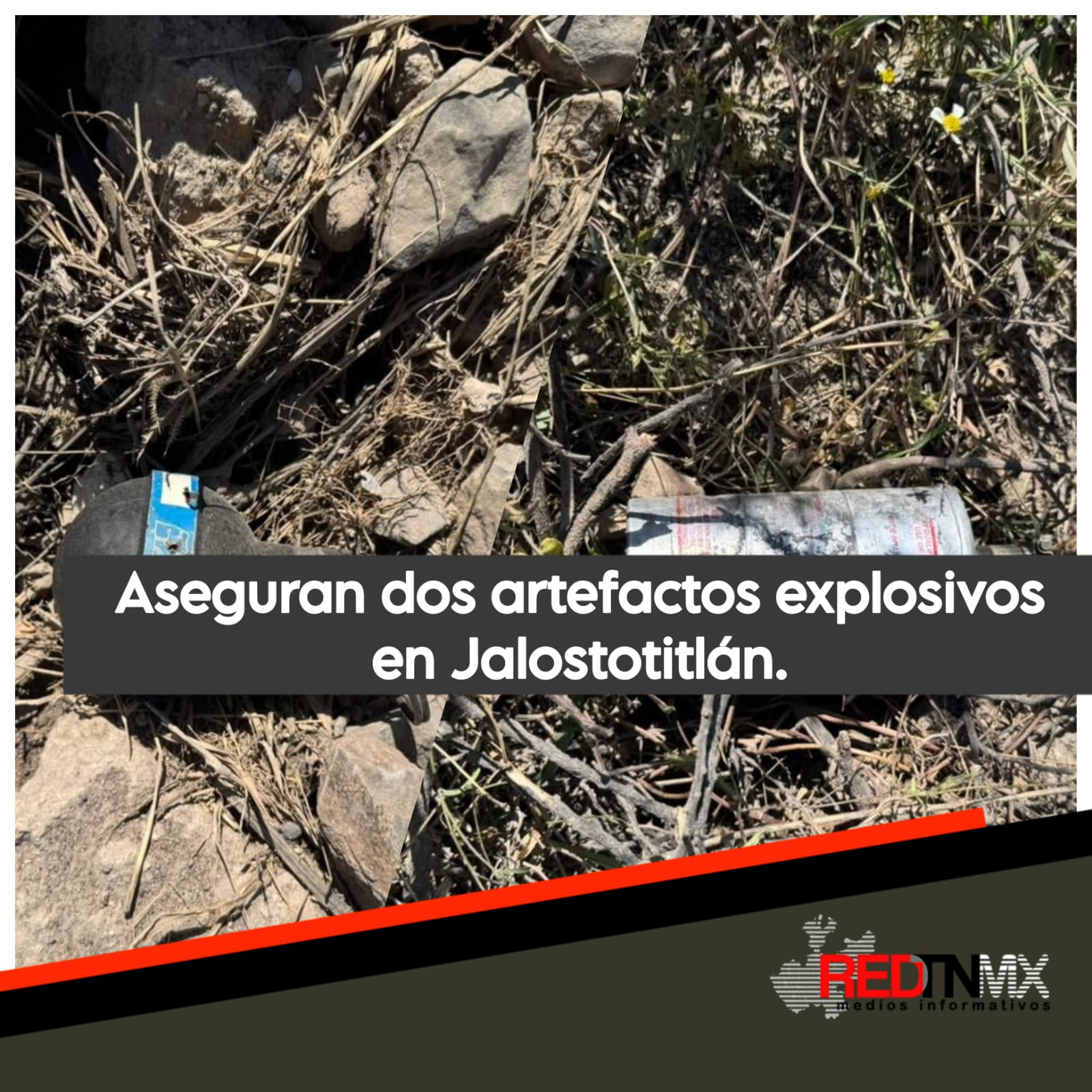 Policía Regional de Jalisco asegura dos artefactos explosivos en Jalistotitlán