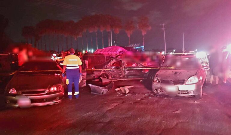 Choque múltiple en Belcanto deja un lesionado en Tlajomulco