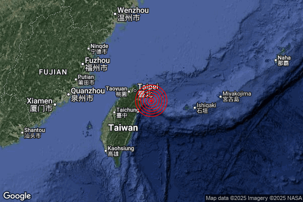 Terremoto de magnitud 6.7 sacude Taiwán; no reportan daños graves