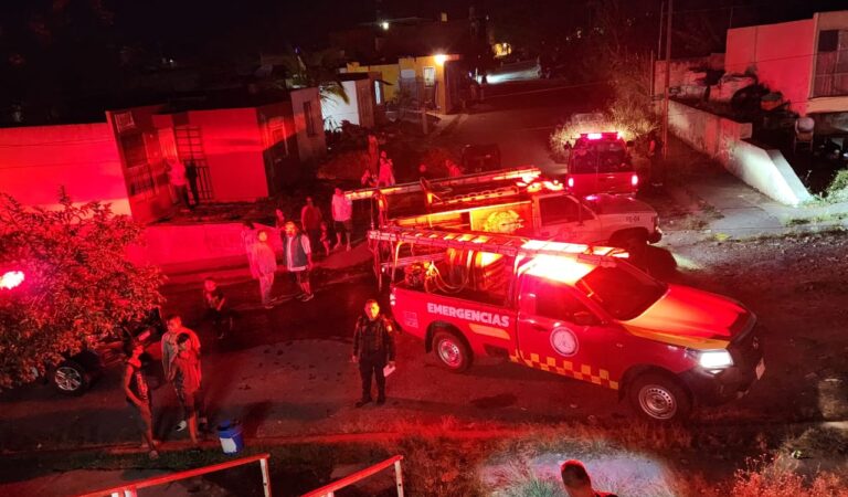 Conato de incendio en vivienda de Ruiseñores deja a menor con quemaduras leves en Tala