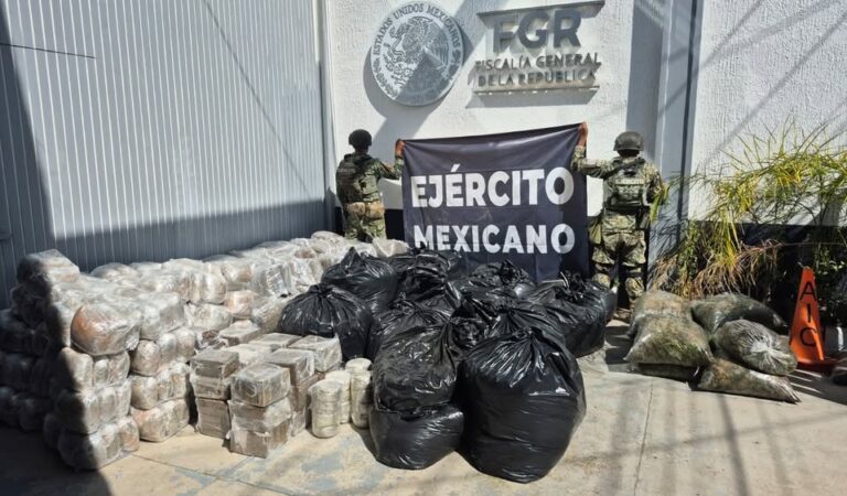 Ejército asegura más de una tonelada de droga en Tequila