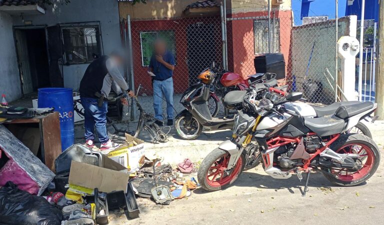 Descubren “taller creativo” de robamotos en Tlajomulco; hay dos detenidos