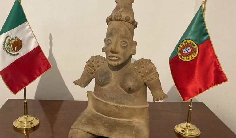 Portugal devuelve pieza arqueológica de Jalisco a México