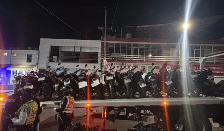 Operativo vial “descubre” 29 vehículos irregulares en El Fortín