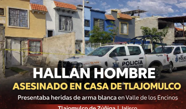 Hallan a hombre asesinado dentro de casa en Tlajomulco