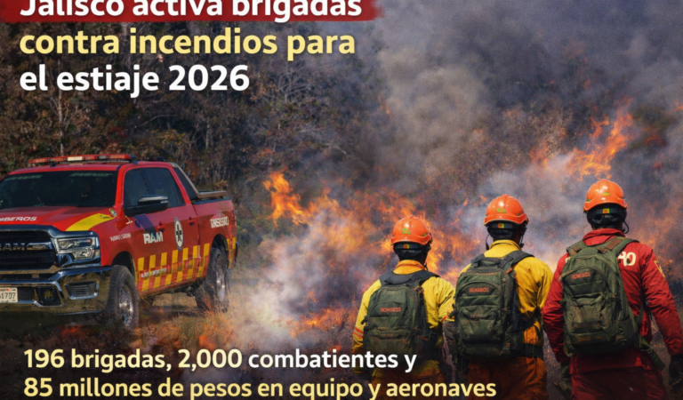 Jalisco despliega 196 brigadas para enfrentar incendios forestales en 2026