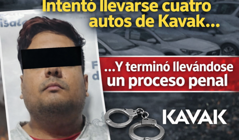 Intentó llevarse cuatro autos de Kavak… y terminó llevándose un proceso penal
