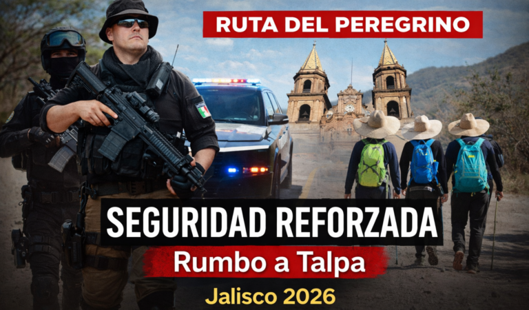 Operativo de seguridad en Ruta del Peregrino hacia Talpa