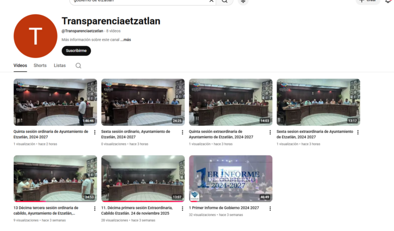 Ayuntamiento de Etzatlán publica de una sola vez cuatro sesiones de cabildo realizadas meses atrás