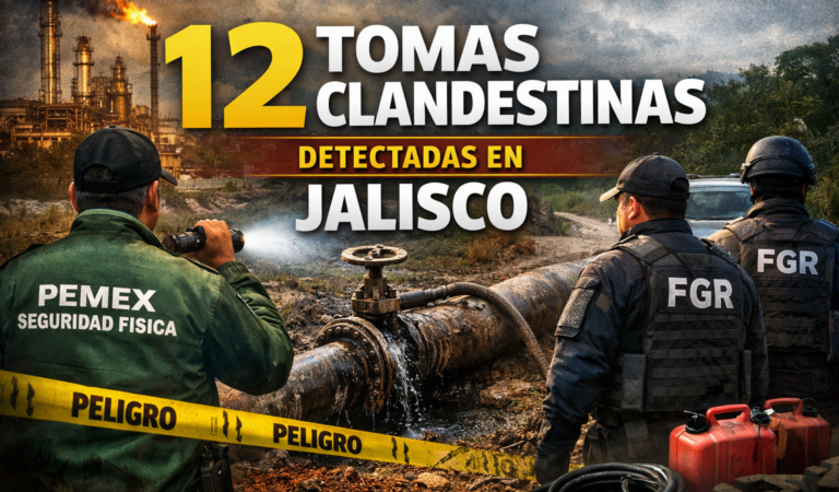 Detectan 12 tomas clandestinas de hidrocarburo en tres municipios de Jalisco