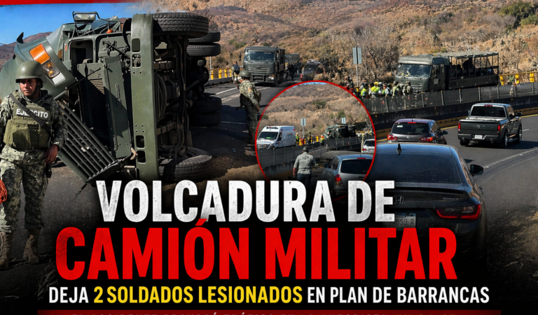 Militares heridos tras volcadura en autopista Tepic–Guadalajara
