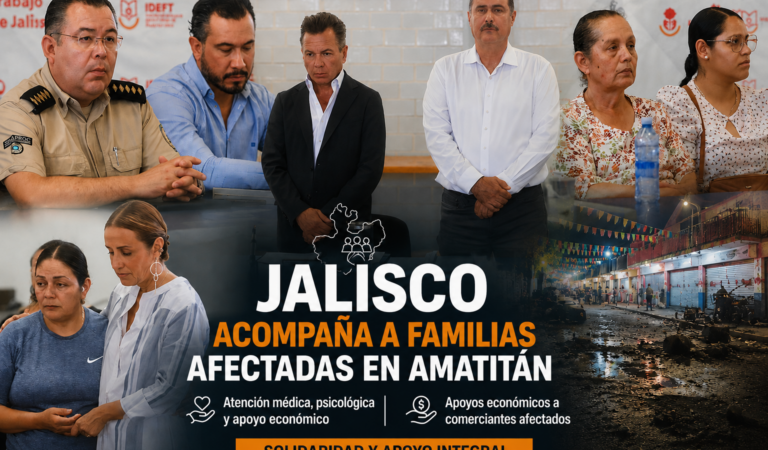 Jalisco apoya a familias afectadas en Amatitán