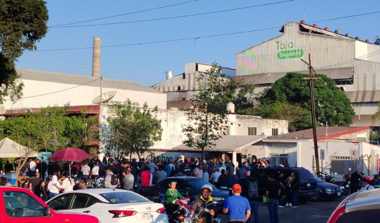 Manifestación en el Ingenio de Tala pone foco en crisis azucarera nacional