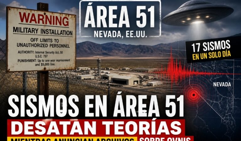 Sismos en Área 51 desatan teorías tras anuncio de archivos OVNI