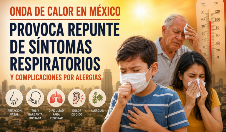Calor dispara alergias y síntomas respiratorios en México