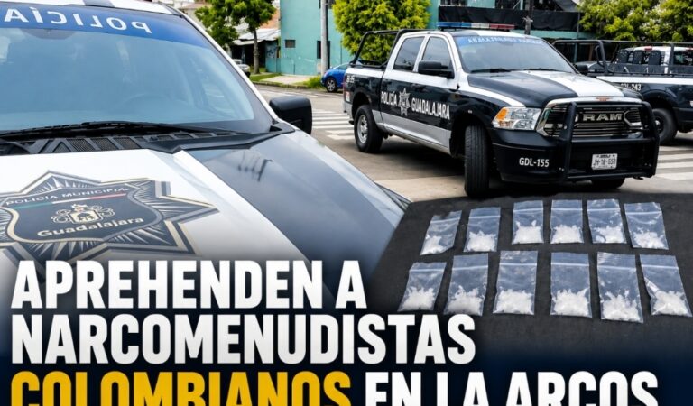 Detienen a tres presuntos narcomenudistas colombianos en la colonia Arcos de Guadalajara