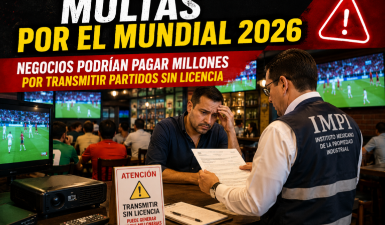 Mundial 2026: Negocios que transmitan partidos sin licencia podrían enfrentar multas millonarias, clausuras y decomisos