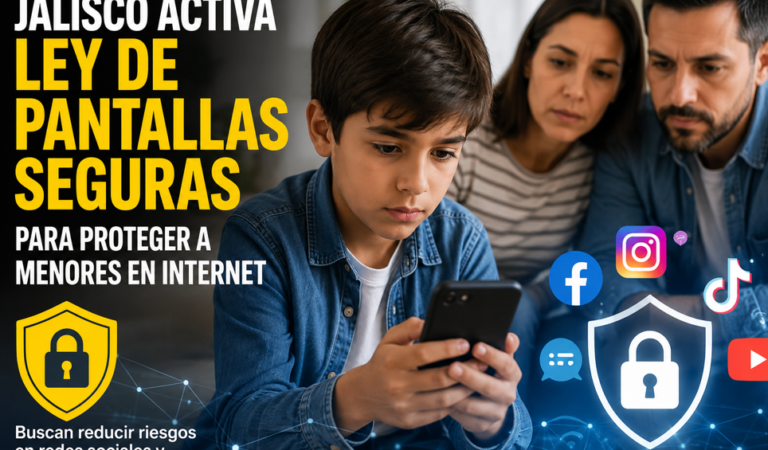 Jalisco activa nueva ley para proteger a menores en redes sociales