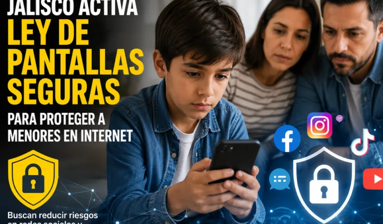 Jalisco activa nueva ley para proteger a menores en redes sociales