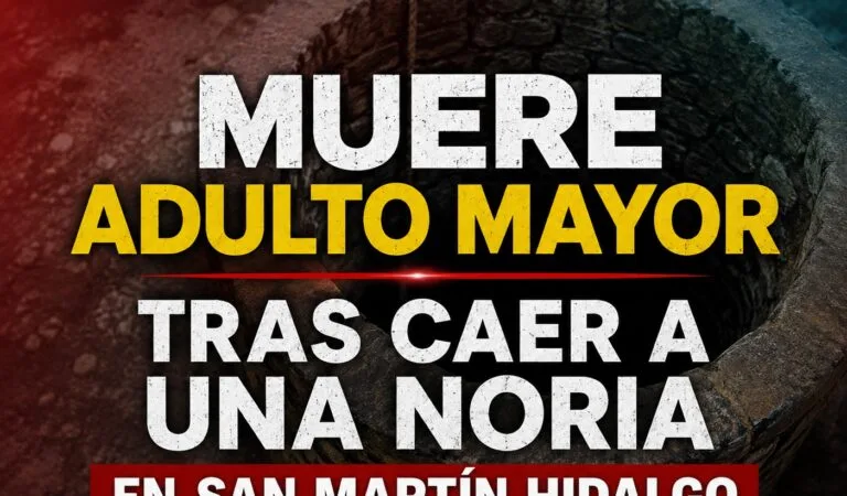 Adulto mayor muere tras caer al interior de una noria en San Martín Hidalgo