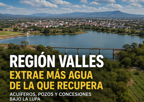 Región Valles extrae más agua de la que recupera: acuíferos y concesiones bajo la lupa