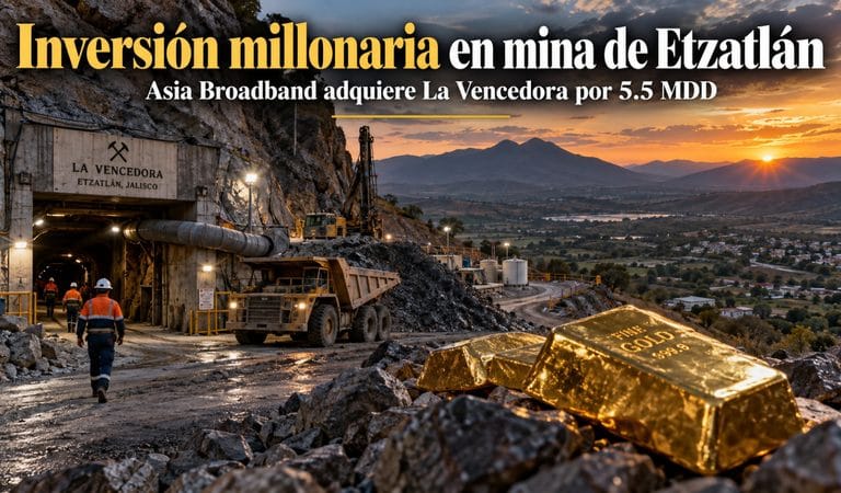 Asia Broadband compra mina de oro y plata en Etzatlán por 5.5 millones de dólares