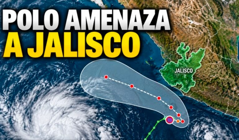 Polo amenaza con convertirse en huracán categoría 4 frente a Jalisco; prevén lluvias y fuerte oleaje