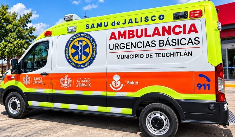 Teuchitlán recibe nueva ambulancia completamente equipada para fortalecer atención de emergencias