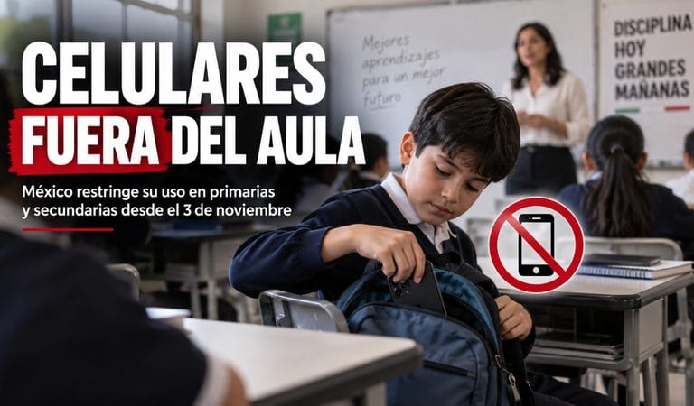 Celulares fuera del aula desde el 3 de noviembre: así funcionará la nueva regla y qué pasa si un alumno la incumple