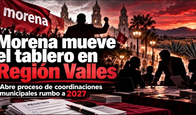Morena mueve el tablero político rumbo a 2027: abre la disputa por 14 coordinaciones en la Región Valles